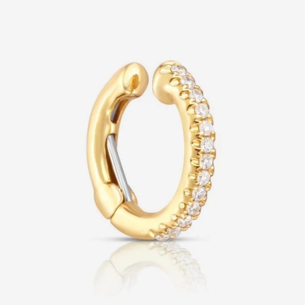 NWOT MINI DIAMOND EAR CUFF 14K YELLOW GOLD FROM RING CONCIERGE